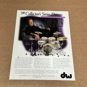 Mitch Mitchell of The Jimi Hendrix Experience - DW DRUMS - 1998 Print Ad
